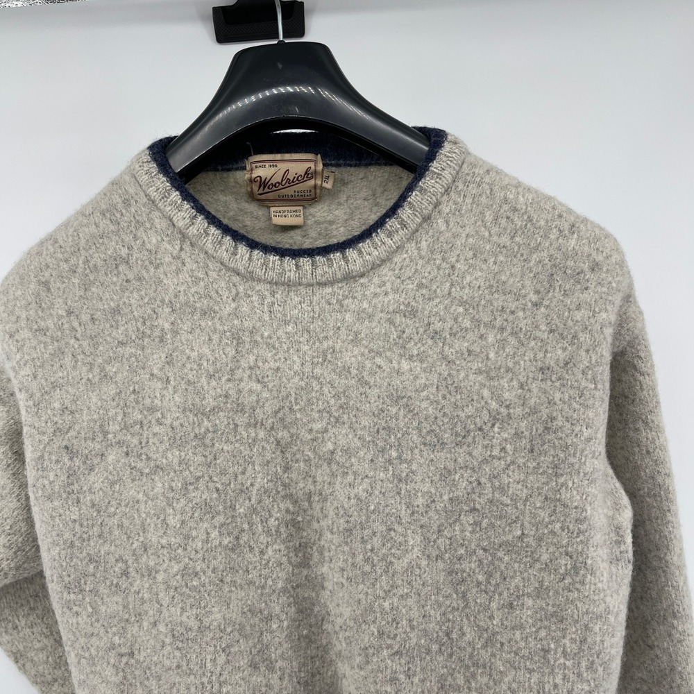 Vintage Woolrich Crew Neck Sweater Women's Lg Pullover Thick Rugged Outdoorwear